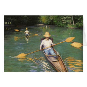 Cartão Remadores de Gustave Caillebotte, Arte Fino Antigo