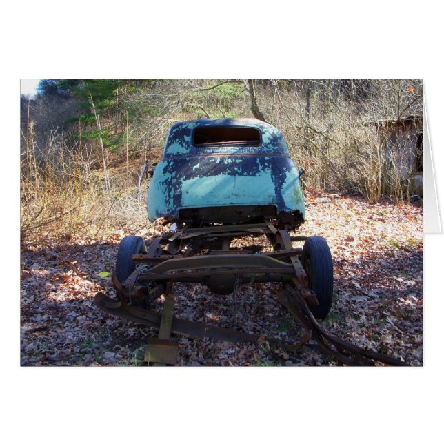 Cartão Remanescentes do animal retrô (Frente Horizontal)