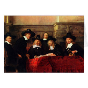 Cartão Rembrandt Harmenszoon camionete Rijn - retrato da
