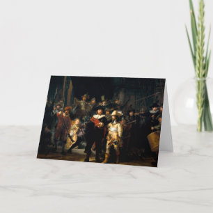 Cartão Rembrandt The Night Watch Greeting Card