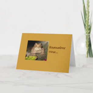 Cartão Remember now...