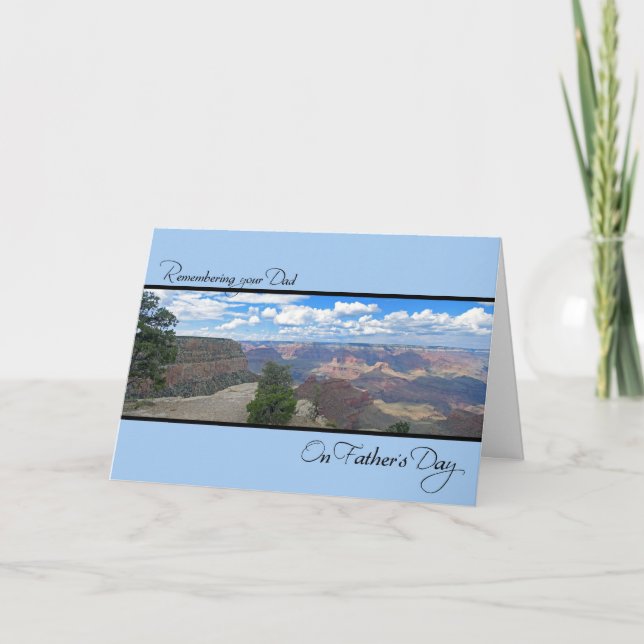 Cartão Remembering your Dad (Frente)