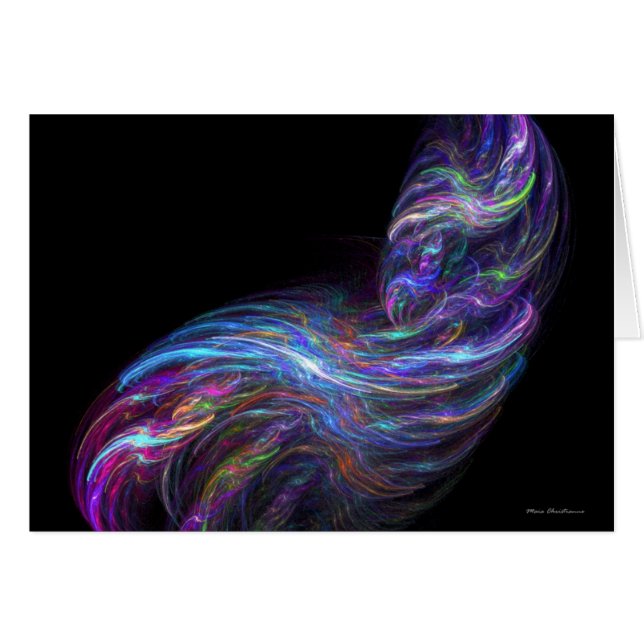 Cartão Remoinho - plasma claro (Frente Horizontal)