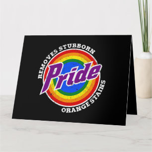 Cartão Remover Manchas de Laranja Stubborn Mondo LGBTQ