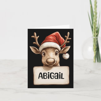 Cartão Rena Abigail 