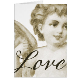 Cartão Renascance Love, Sepia
