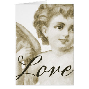Cartão Renascance Love, Sepia