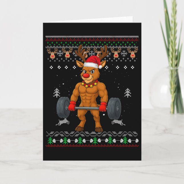 Cartão Renascer Nariz Vermelho Gainzdeer Ginásio Natal Fe (Frente)