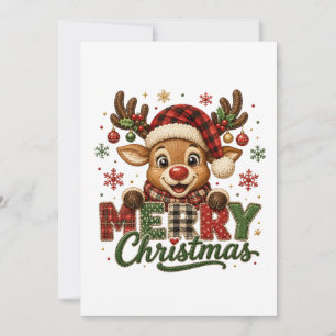 Cartão Renaudinhos Fofos Feliz Natal