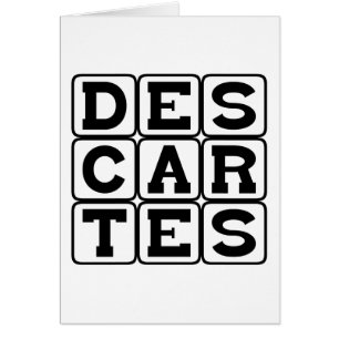 Cartão Rene Descartes, Filósofo