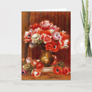 Cartão Renoir - Anemones, 1909