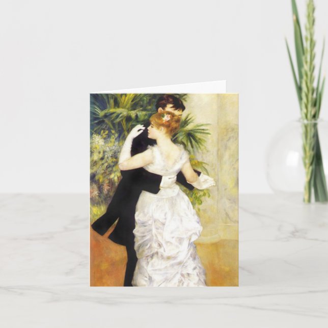 Cartão Renoir Dance in the City Note Card (Frente)