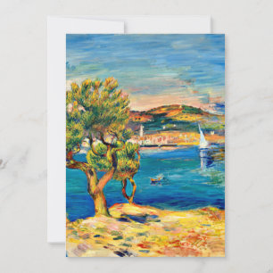 Cartão Renoir - L'Estaque, pintura paisagística de arte