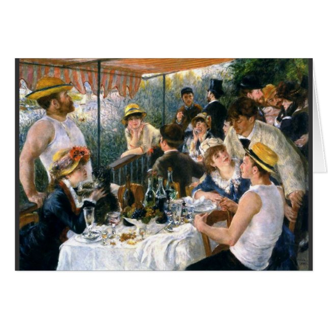 Cartão Renoir "Luncheon of the Barco Party" (Frente Horizontal)