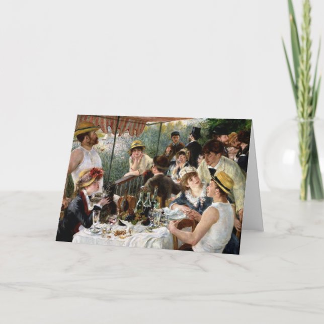 Cartão Renoir: Luncheon of the Boating Party (Frente)