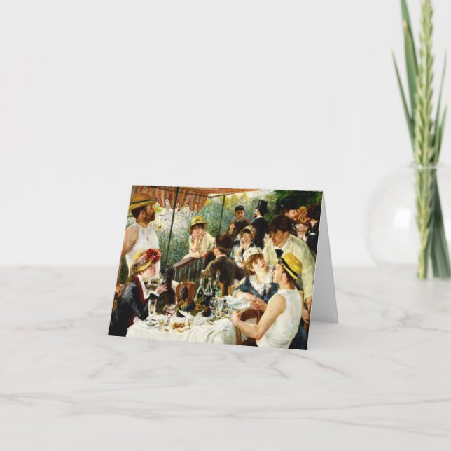 Cartão Renoir Luncheon of the Boating Party Note Card (Frente)