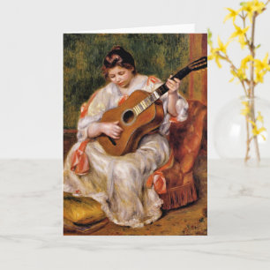 Cartão Renoir - Mulher Tocando o Violão,