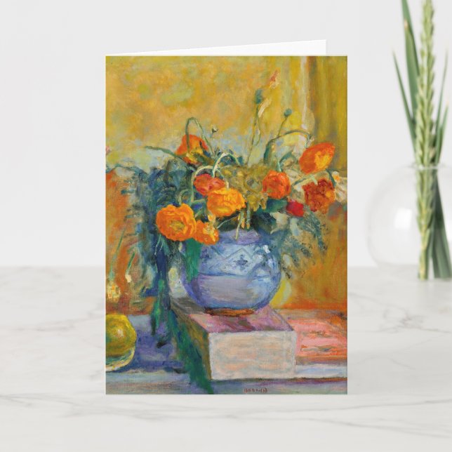 Cartão Renoncules to Vase Bleu | Pierre Bonnard (Frente)