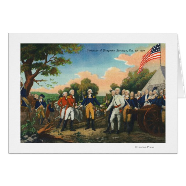 Cartão Renúncia de Burgoyne (Frente Horizontal)