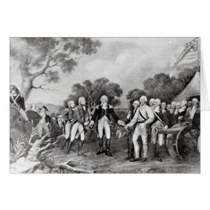Cartão Renúncia do General Burgoyne Saratoga
