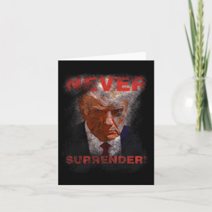 Cartão Renúncia - Trump Mugshot 2024