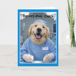 Cartão Repairs Done Get Well Card  SG-1