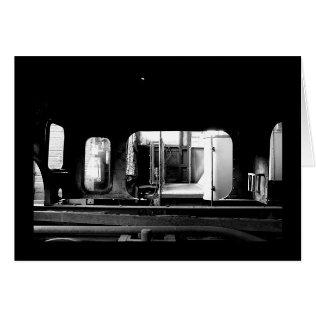 Cartão Reparação do motor a vapor - placa Le Mastrou (Frente Horizontal)