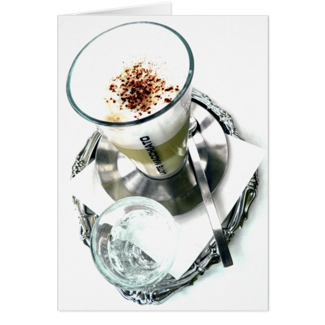 Cartão Reparo de Latte do café (Frente)