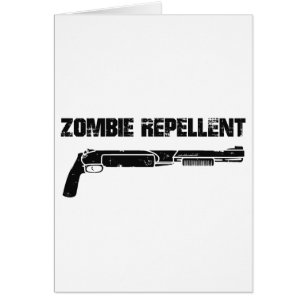 Cartão Repellent do zombi