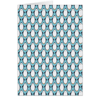 Cartão Repetição do pinguim