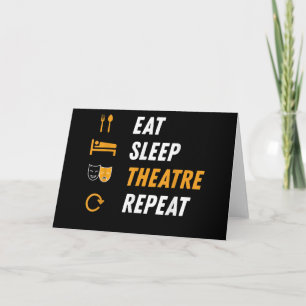 Cartão Repetir o teatro de repouso