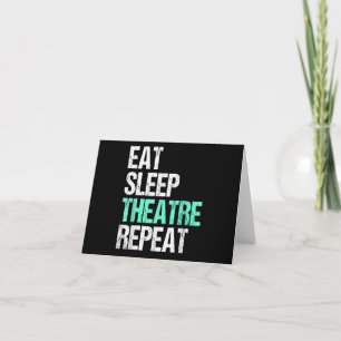 Cartão Repetir o teatro de repouso