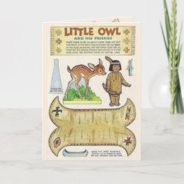 Cartão Réplica de Arte Nativa Americana