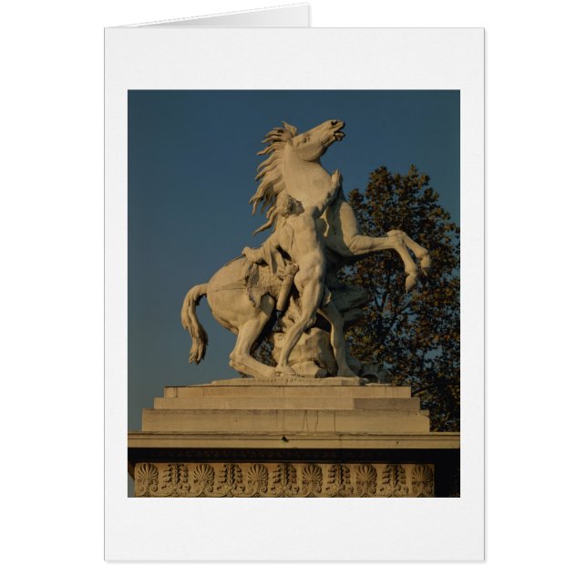 Cartão Réplica de um do originall de dois "cavalos (Frente)