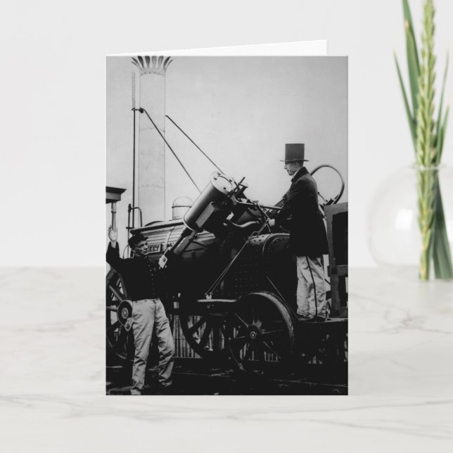 Cartão Replica of Stephenson's Rocket, 1929 (Frente)