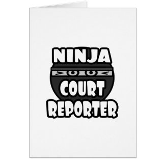 Cartão Repórter do Tribunal Ninja