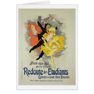 Cartão Reprodução de uma propaganda de poster 'um