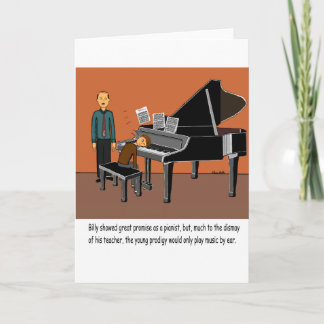 Cartão Reproduzindo Música Por Ouvido