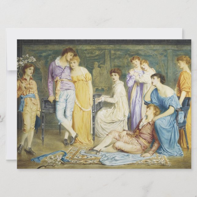 Cartão Reproduzindo um Prelúdio por Bach (Frente)