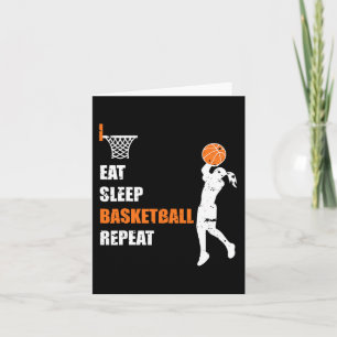 Cartão Reproduzir Jogada de Basquete de Meninas no Sono R