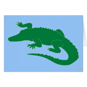 Cartão Réptil do jacaré do jacaré do crocodilo