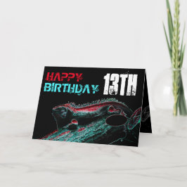 Cartão Reptile Birthday