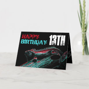 Cartão Reptile Birthday