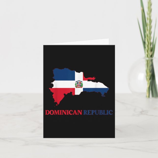 Cartão República Dominicana Bandeira Viagem Souvenir Domi (Frente)