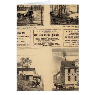 Cartão Res, fábricas de petróleo, bldg, Oil Creek, Rous