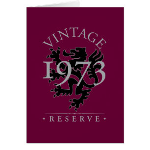 Cartão Reserva 1973 do vintage
