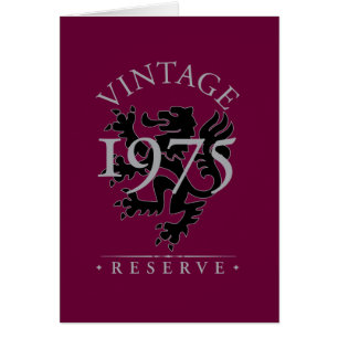Cartão Reserva 1975 do vintage