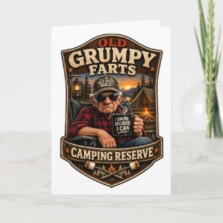 Cartão Reserva de Camping dos Velhos Resmungões
