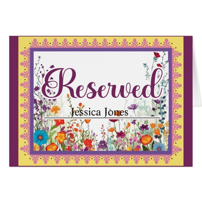 Cartão Reservado De Açúcar Gótico De Açúcar Gótico (Frente horizontal)