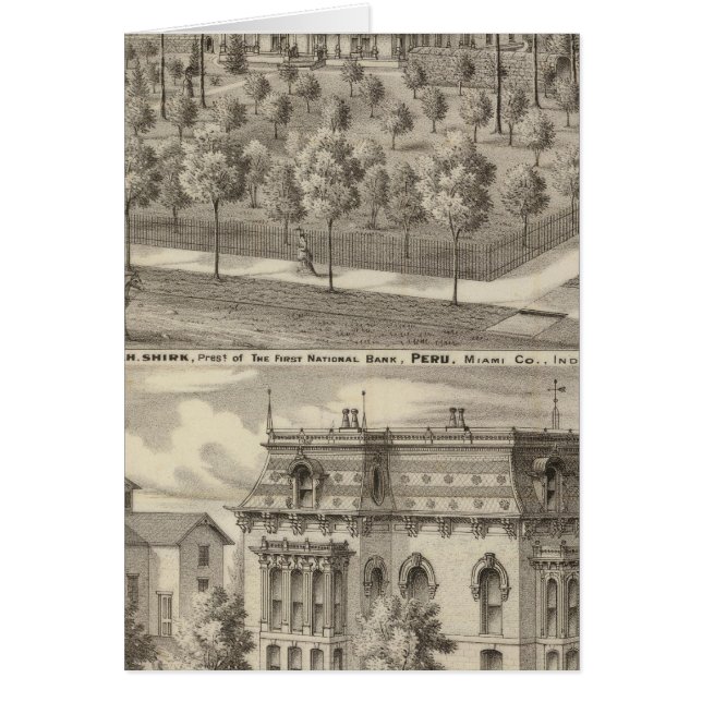 Cartão Residência de EH Shirk (Frente)